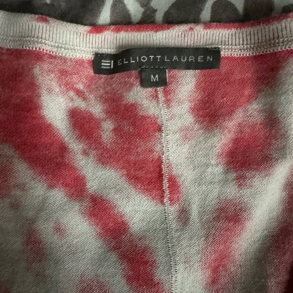 Elliot Lauren tye dye vneck top Sz MD - Picture 2 of 5